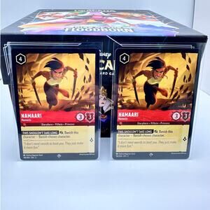 Namaari - Nemesis Set of 2!  Disney Lorcana Card, Brand New!